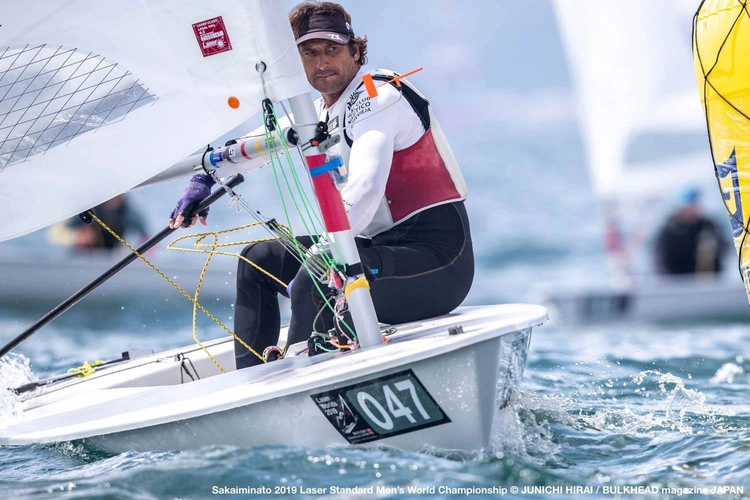 Bruno Fontes racing at Seiko Minho 2019 Laser Standard Men's World Championship